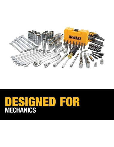 Kit de Herramientas Mecánicas DEWALT 142 Piezas con Estuche
