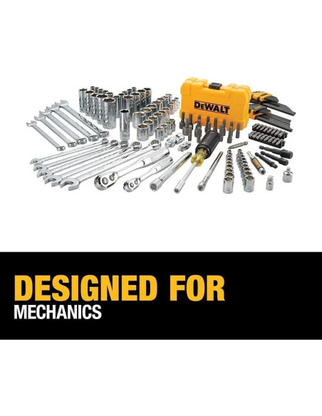 Kit de Herramientas Mecánicas DEWALT 142 Piezas con Estuche