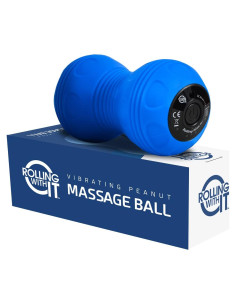 Bola de Masaje Vibrante Rolling With It - Terapia Miofascial Azul