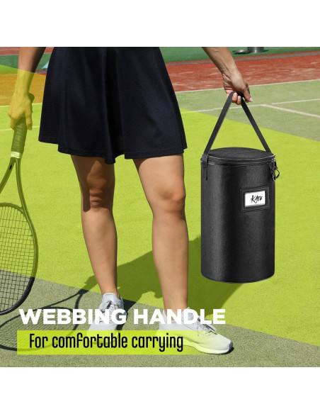 Aliceset 2 Bolsas de Pelotas de Tenis y Pickleball 900D Negro