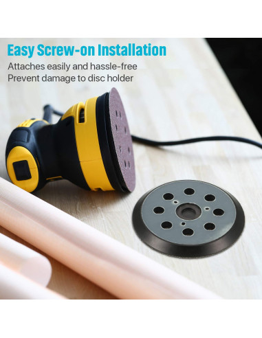 2 Piezas Almohadilla Lijado 12.7 cm Gancho y Bucle Mudder