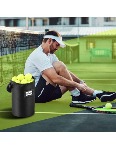 Aliceset 2 Bolsas de Pelotas de Tenis y Pickleball 900D Negro