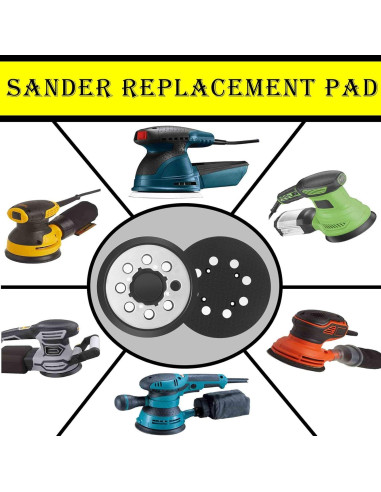 Almohadilla de Lijadora Orbital DeWalt 5" Aluminio 2 Pzas