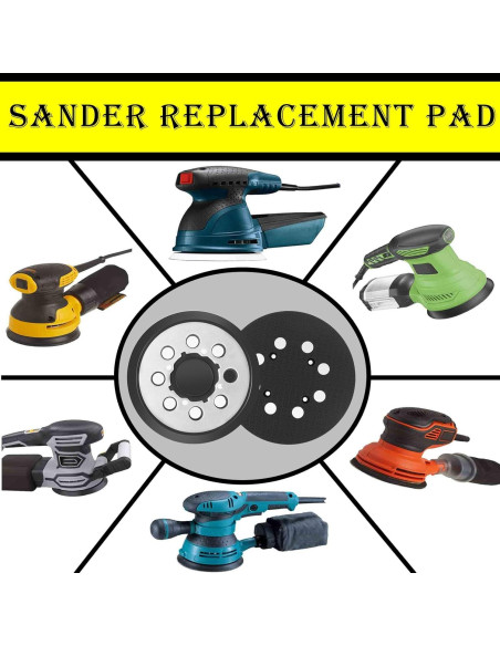 Almohadilla de Lijadora Orbital DeWalt 5" Aluminio 2 Pzas