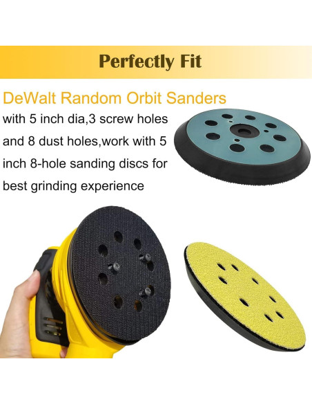 Almohadilla de Lijado Tockrop 5" 120 Grano 8 Agujeros