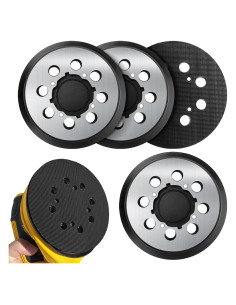 Paquete de 4 almohadillas DEWALT 5" con 8 agujeros