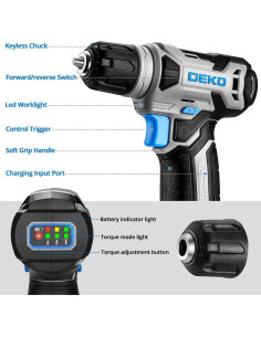 Taladro Inalámbrico DEKOPRO 8V con 42 Accesorios 2