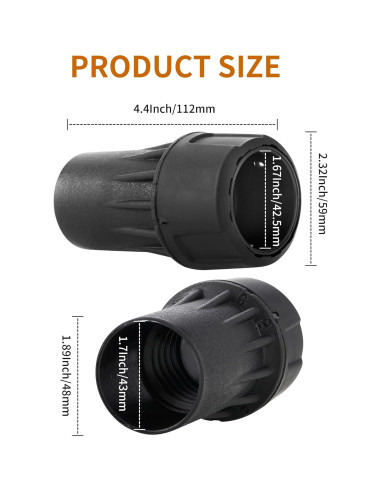 Adaptador Rápido Universal DeWalt DWV9000 para Aspiradoras