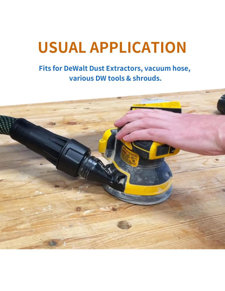 Adaptador Rápido Universal DeWalt DWV9000 para Aspiradoras