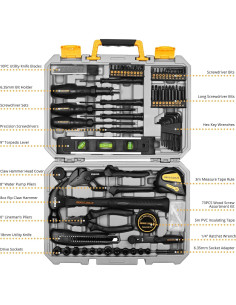 Kit de Herramientas DEKOPRO 150 Piezas para el Hogar 2