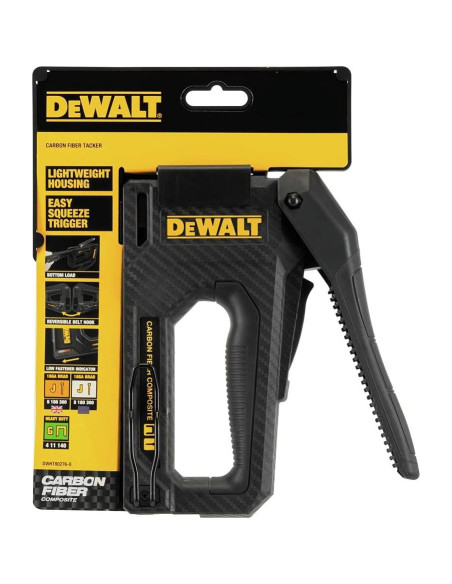 Grapadora DEWALT 2-en-1 Fibra de Carbono DWHT80276