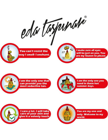 Aceite bronceador oscuro Eda Taspinar 200 ml sin SPF