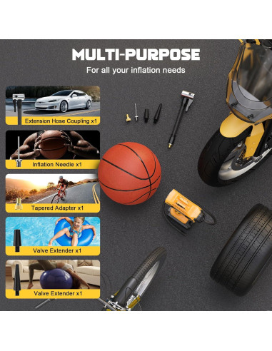 Compresor de Aire LIVOWALNY 20V 160PSI Portátil Inalámbrico