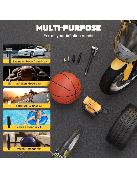 Compresor de Aire LIVOWALNY 20V 160PSI Portátil Inalámbrico