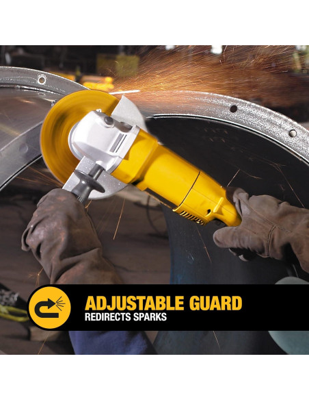 Amoladora Angular DEWALT DW840K 7" 13A 8000 RPM con Bolsa