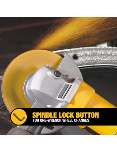 Amoladora Angular DEWALT DW840K 7" 13A 8000 RPM con Bolsa