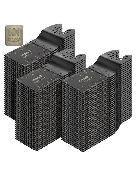 100 Cuchillas Oscilantes Gulrear para Multiherramienta 8,79cm
