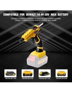 Pistola de Pegamento Caliente Inalámbrica LouSdZoke 20V 50W 2