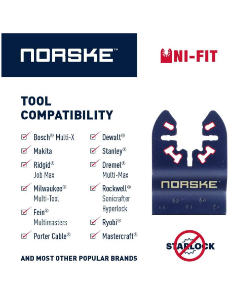 Norske Tools NOTP236 Multi Herramienta Oscilante 3-en-1