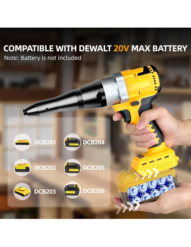 Pistola de Remaches Inalámbrica Funnywhale Mate20 3 Tamaños