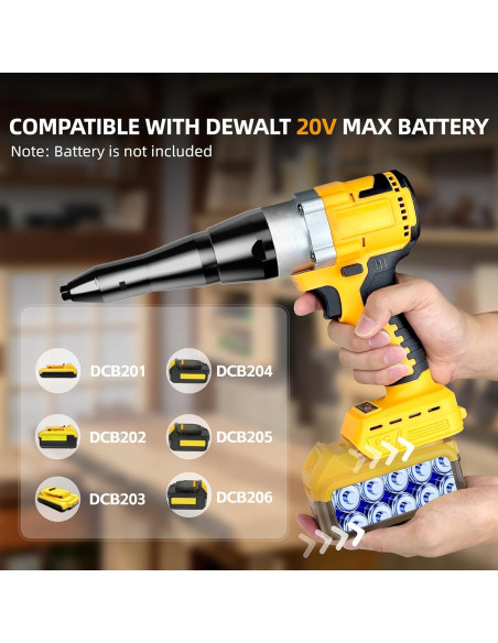 Pistola de Remaches Inalámbrica Funnywhale Mate20 3 Tamaños