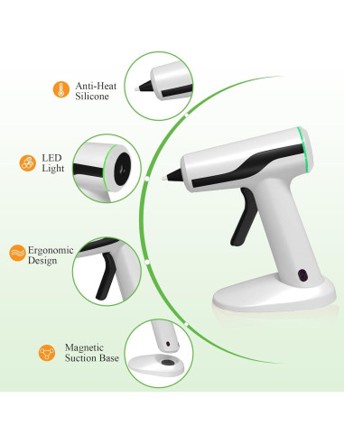 Pistola de Pegamento Caliente Inalámbrica MONVICT 2200mAh