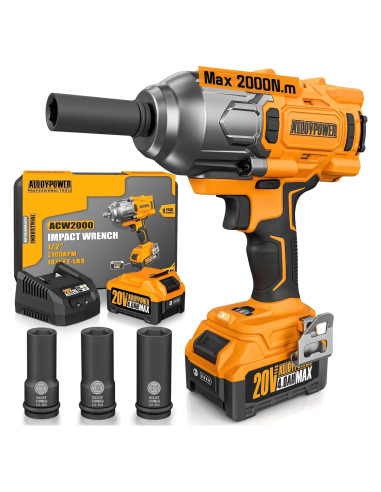 Llave de Impacto Inalámbrica ALLOYPOWER 2000N 2000N.m 3 Modos