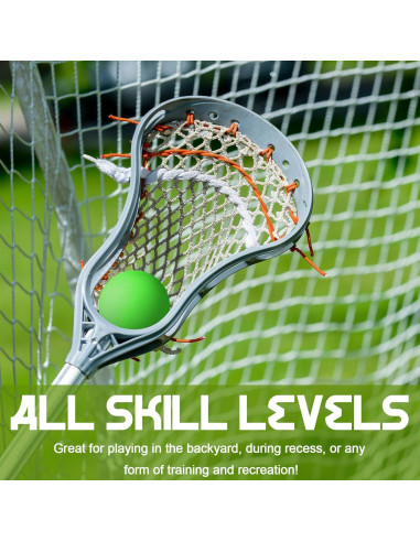 Vinsot 9 Pelotas de Lacrosse de Caucho para Entrenamiento