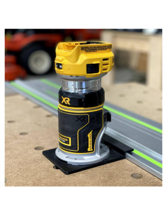 Adaptador de riel guía ToolCurve para router Dewalt - Hecho en EE. UU.