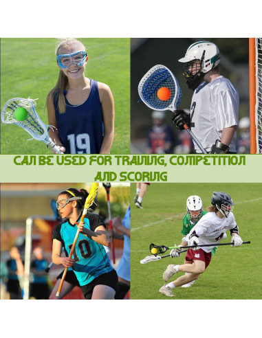 Vinsot 9 Pelotas de Lacrosse de Caucho para Entrenamiento