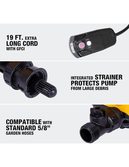 Bomba Externa DEWALT DXVPA101 para Aspiradora 350W 41.64L/min