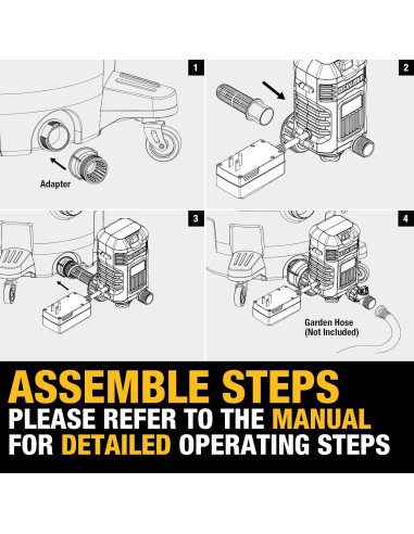 Bomba Externa DEWALT DXVPA101 para Aspiradora 350W 41.64L/min