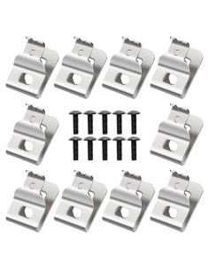 10 Clips de Cinturón Dewalt N268241 Acero Inoxidable 304