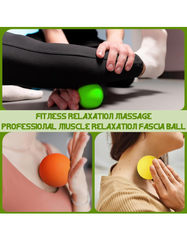 Vinsot 9 Pelotas de Lacrosse de Caucho para Entrenamiento