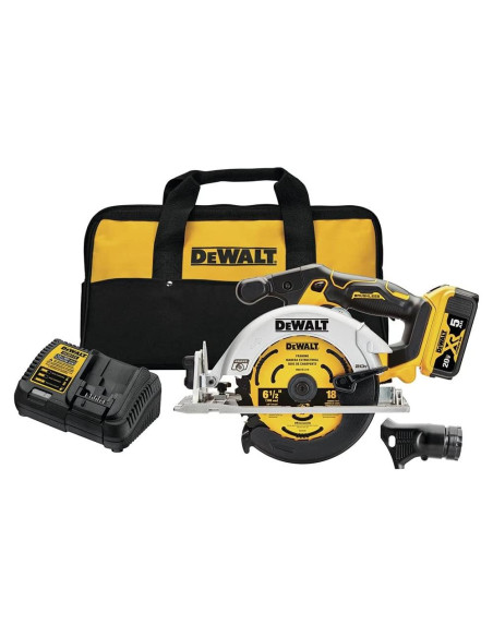 Sierra Circular DEWALT 20V MAX 6.5" Inalámbrica DCS565P1