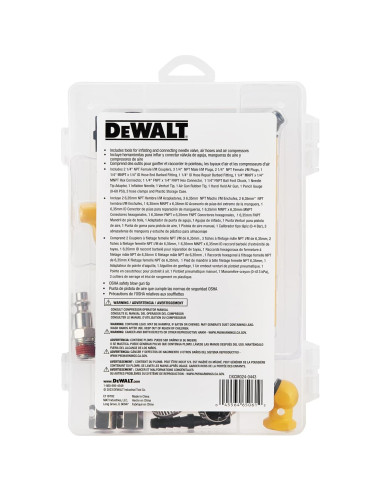 Kit Accesorios Compresor DEWALT 21 Piezas Herramientas
