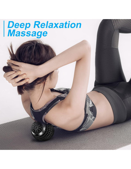 Masajeador de Bola Vibrante Uppye 9.57 cm 4 Velocidades Negro