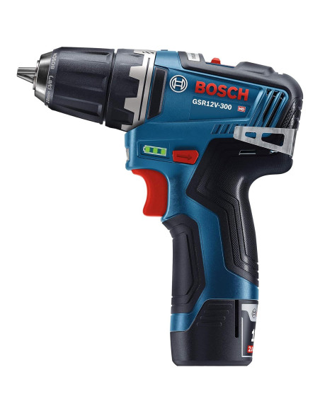 Taladro Atornillador Bosch GSR12V-300B22 12V 34Nm 2 Baterías