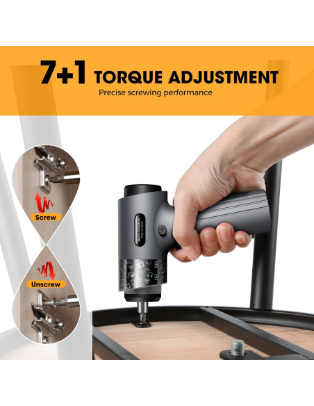Destornillador Eléctrico Kingsdun 3.7V 32 Puntas Recargable