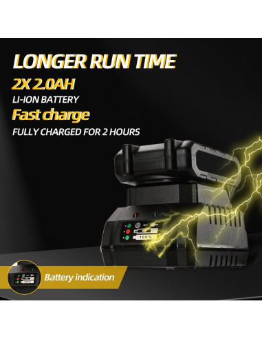 Llave de impacto inalámbrica 300Nm Herramientas 007 21V