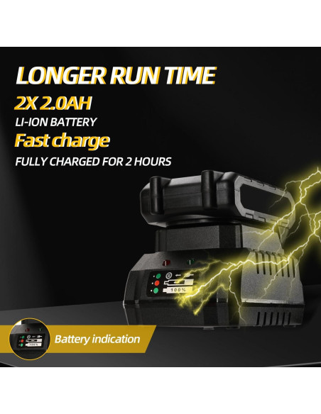 Llave de impacto inalámbrica 300Nm Herramientas 007 21V