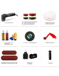 Pulidora Orbital Mini SPTA 3" 780W Velocidad Variable 2