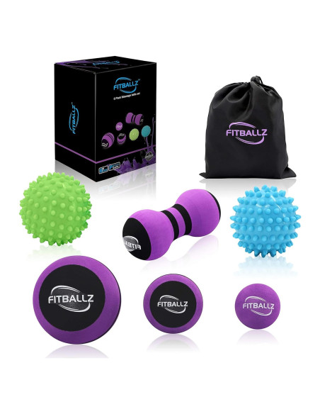 Kit de Masaje de Tejido Profundo Fitballz 6 Pelotas