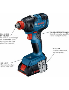 Kit de Herramientas Bosch GXL18V-233B25 18V con Taladro y Destornillador 2