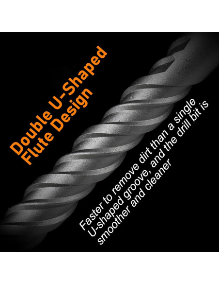 Juego de Brocas SDS Plus WildBossy 5PCS para Concreto