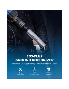 Conductor de Varilla de Tierra SDS Plus Zelcan 20mm 25mm 2