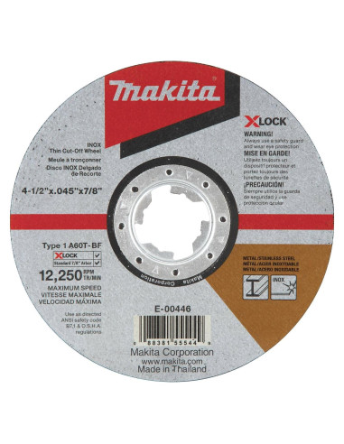 Rueda de Corte Makita E-00446 115mm 60 Grano X-LOCK