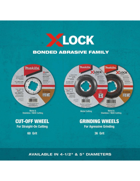 Rueda de Corte Makita E-00446 115mm 60 Grano X-LOCK