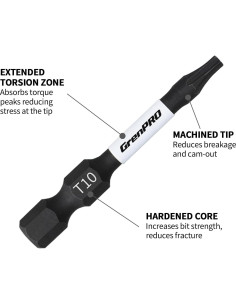 Juego de Puntas Torx GRENPRO T10 5 Piezas 5,08 cm 2