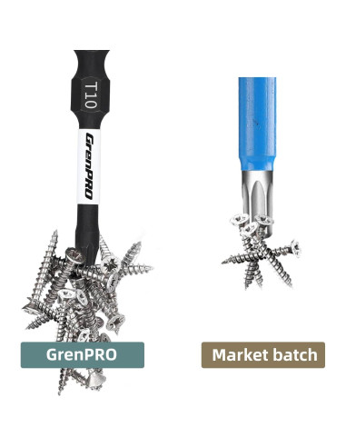 Juego de Puntas Torx GRENPRO T10 5 Piezas 5,08 cm